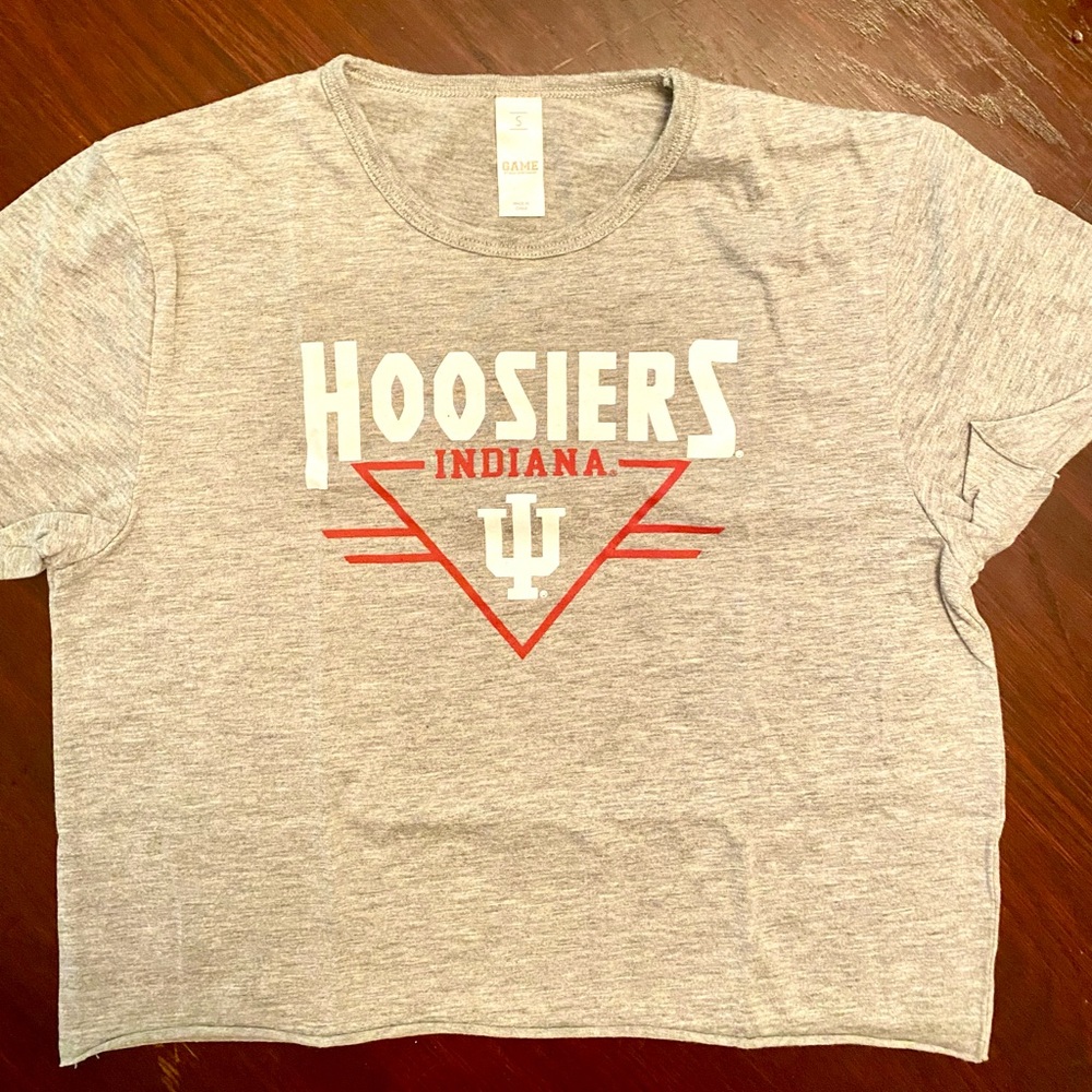 Junior Girls Indiana Hoosiers Sport Crop Top